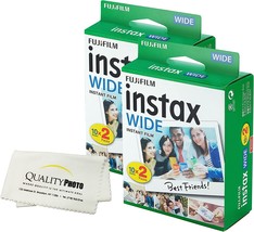 Fujifilm Instax Wide Instant Film For Fujifilm Instax Wide 300,, 40 Expo... - $64.99