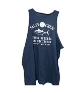 NEW Salty Crew Thrill Seekers And Risk Takers Blue Tank Top Fishing Tuna... - $22.28