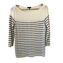 J Crew Women Striped Boatneck Top Size XS Sequins Coastal Preppy Boho Ol... - $27.99