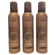 Schwarzkopf Smooth 'N Shine Curl Defining Mousse 9oz Lot Of 3 Cans - £77.10 GBP