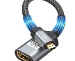 Micro Hdmi To Hdmi Adapter, Micro Hdmi Male To Hdmi Female Adapter Cable... - £14.08 GBP
