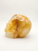 Golden Healer Gemstone Skull, Hand Carved Skull, Healing Energy Crystal - £105.27 GBP