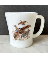 Vintage Fire King Anchor Hocking Mug Coffee Cup D Handle Ruffed Grouse D... - $15.15