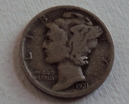 1931-D Mercury dime - £8.98 GBP