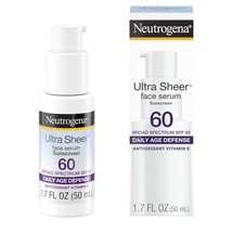 Neutrogena Ultra Sheer Moisturizing Face Serum with Vitamin E &amp; SPF 60+, All Day - £23.08 GBP