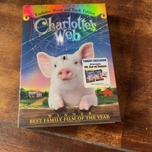 Charlotte&#39;s Web Exclusive DVD Movie And Book Edition With Slipcover - £4.94 GBP
