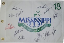 Mississippi Gulf Resort Classic signed 2010 19x13 Pin Flag 13 sigs-Nick ... - £216.00 GBP