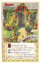 Happy Birthday To Mother Dear British Postcard - £6.61 GBP
