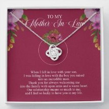 Mother-In-Law Love-Knot Necklace Jewelry With Message Card - £39.27 GBP+