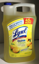 Lysol Clean &amp; Fresh Multi Surface Cleaner Lemon Scent 1 210oz blt-SHIP SAME DAY - £23.44 GBP