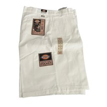 NWT Dickies Men&#39;s Big &amp; Tall Sz 48&quot; Loose Fit 13&quot; Multi Pocket Work Shorts White - £23.29 GBP
