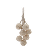 Beige Pom Pom Cluster Drop Ornament (Set of 4) - $89.52 CAD