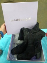 Madden Girl Women&#39;s Winsloww Boots Size 8, Black 017ae - $18.70