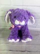 Animal Adventure Bunny Rabbit Plush Stuffed Toy Purple White Floppy Ears... - $31.18