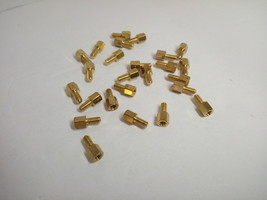 25 Pack Brass M3 5+6mm Standoff Hex Threaded Male Female PCB Pan Spacers... - £8.89 GBP