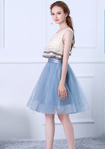 Dusty Blue Full Length Tulle Skirt Outfit Bridesmaid Custom Plus Size Tutu Skirt image 5