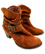 ID required charger studded strappy rust faux suede pull-on ankle boots ... - €19,11 EUR