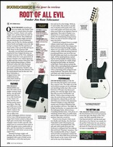 Slipknot #4 Jim Root Signature Fender Telecaster guitar review article w/ specs - £3.32 GBP