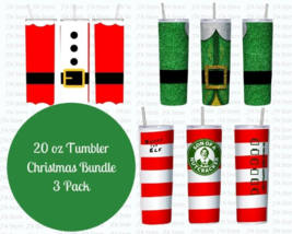 Buddy the Elf 20 oz 3 Tumbler Designs Skinny Straight PNG digital download - £1.99 GBP