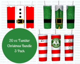 Buddy the Elf 20 oz 3 Tumbler Designs Skinny Straight PNG digital download - £1.89 GBP