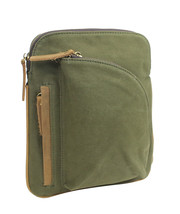 Vagarant Traveler Cotton Canvas Chest Pack Travel Bag CK92.Green - £22.01 GBP