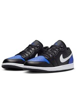 NEW Nike Air Jordan 1 Low Black Royal Blue Toe 553558-042 Men’s Size 9 - €93,92 EUR