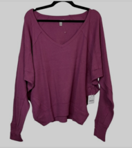 Free People Santa Clara Thermal Top Mulberry Msrp $78 Small Nwt 2314-15 - £27.62 GBP