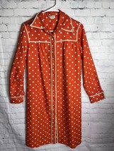 VIntage Women&#39;s Sir James Night shirt / smock ~ red and white polka dot ~ - £6.62 GBP