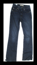 Levi 725 High Rise Bootcut Ladies Jeans Size 26x32 Dark Wash - $14.84