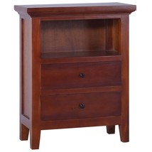 Side Cabinet Classical Brown 60x30x75 cm Solid Mahogany Wood - £104.25 GBP