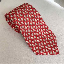 Vineyard Vines Red 100% Silk Beer Mugs Tie NWOT - £37.36 GBP