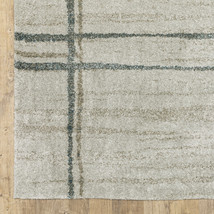 7 X 10 Grey Teal Beige and Tan Geometric Power Loom Area Rug - €323,98 EUR
