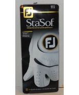 FootJoy StaSof Mens Left Hand Golf Glove White Cabretta Leather - £11.20 GBP