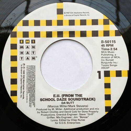 E.U. - DA&#39; BUTT CANADA 7&quot; 1988 2 TRACKS OOP - $9.89