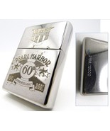 Pearl Harbor 60th Anniversary Silver Plate Zippo 2000 Fired Rare - £62.14 GBP