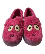 Toms Luca Slip On Pink Fuzzy Monster Shoes Size 7 - £11.67 GBP