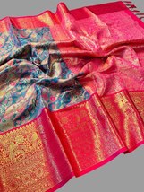 Banarasi Silk Saree,Zari Woven Festive Wear Banarasi Silk Saree - £60.73 GBP