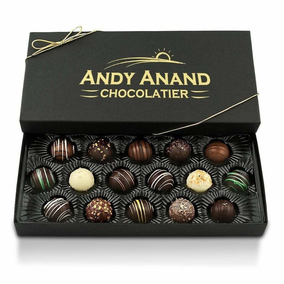 Andy Anand 16 pc Handmade Artisan Truffles Delicious Decadent - £34.67 GBP