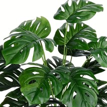 Monstera Artificial Plant Tropical Large Tree Plastic Leaves Indoor Outd... - $27.35 CAD