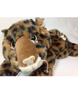  Main Joy Leopard Plush Cheetah Cub Baby Rattle Stuffed Animal Laying 12... - €51,64 EUR