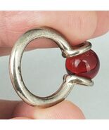 vintage designer ring &quot;AYM&quot; chunky mid century Sterling Silver 925 size 5 - $1,834.22 MXN