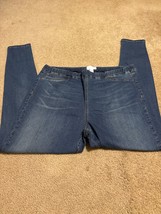 ASOS DESIGN womens SZ 16 Curve ultimate skinny jeans dark wash stretch - £14.63 GBP