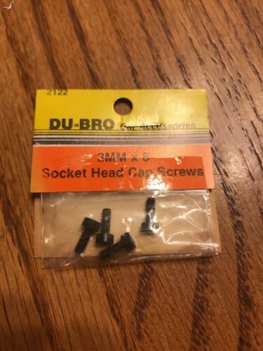 Vintage Du-Bro 3mm X 8 Socket Head Cap Screws Ships N 24h - $12.95