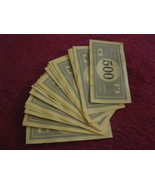 2004 Monopoly Board Game Piece: Stack of $500.00 Bills - $2.00