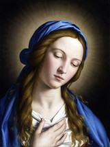 FRAMED CANVAS Art print giclee The Madonna virgin Mary - £31.64 GBP+