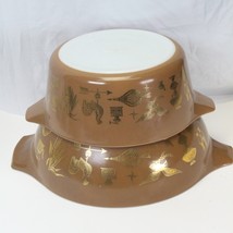 Vintage Pyrex Early American Oval Casserole Dish &amp; Mixing Bowl  475B 444... - $24.49