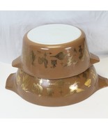 Vintage Pyrex Early American Oval Casserole Dish &amp; Mixing Bowl  475B 444... - $24.49