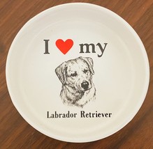 I Love Heart My Labrador Retriever Dog Food Water Bowl Dish - £13.41 GBP