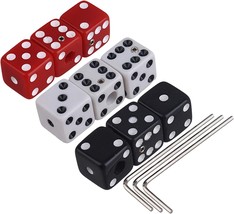 Homeswitch 9Pcs Three Color Unique Dice Style Electric Guitar Volume Con... - £27.61 GBP