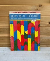 Vintage Sheet Music Book Organs How Great Thou Art Gospel 1964 - £17.72 GBP